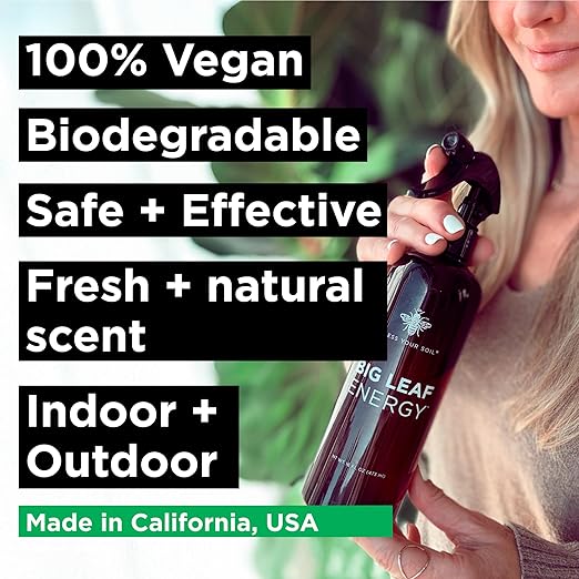 Plant Food + Neem Oil Spray for Plants : Seaweed-Rich Fertilizer for Leafy Houseplants and Organic Leaf Spray