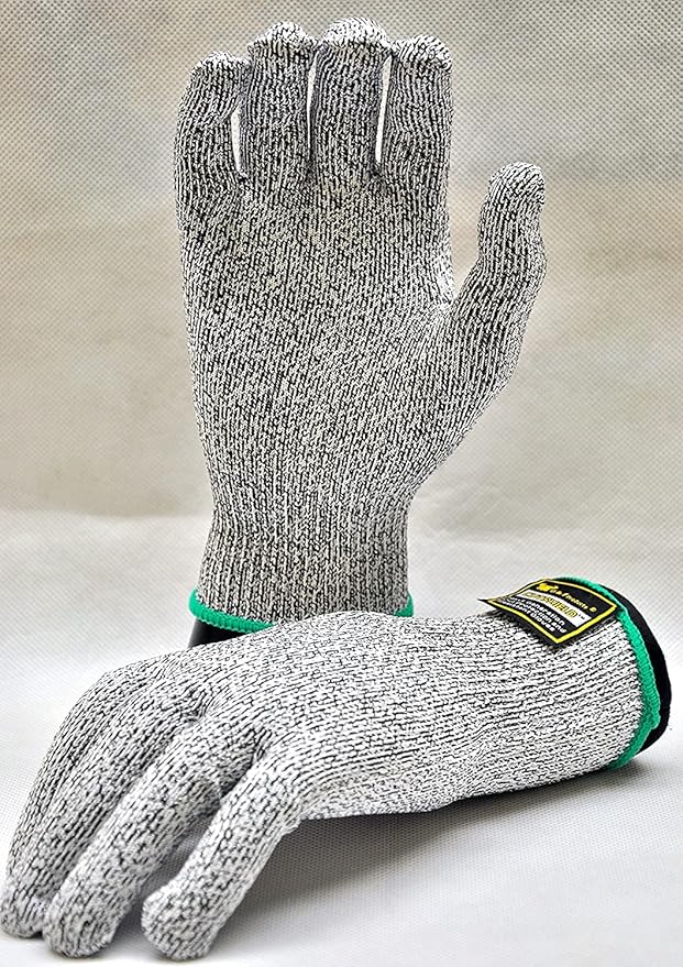 G & F 57100XL CUTShield Classic level 5 Lightweight Cut Resistant Gloves for Kitchen,Food Grade Cut Resistant Gloves, XLarge.