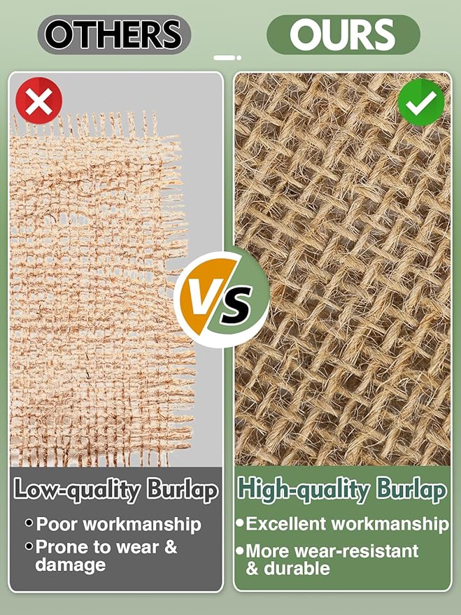 ANPHSIN 30ftx23.6in Natural Burlap Plant Covers Freeze Protection - Winter Frost Blankets Cloth Fabric Roll for Outdoor Bushes Trees Potted Plants Cold Weather