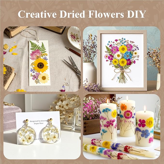 Aboofx Flower Press Kit, Craft Kits 8.6"x6.5" 8 Layers Wooden Flowers Pressing Kit for Crafts Pressed Flowers and Plant for DIY Art, Preservation for Bookmark Frame Wedding Flower Drying