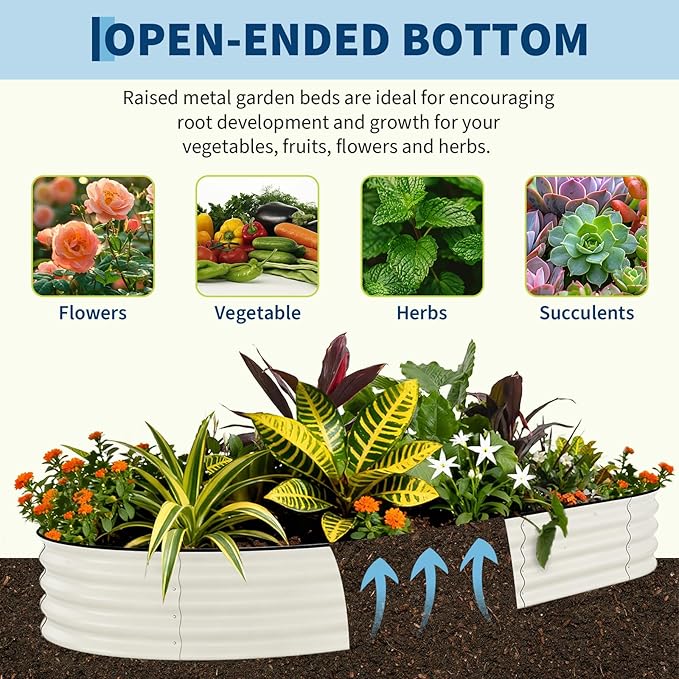 2 Pack Galvanized Raised Garden Beds - 10x4x1.5ft Planter Box for Vegetables, Flowers, Rust-Resistant Garden Box, Easy Assembly Raised Beds, Durable Planters for Outdoor Plants