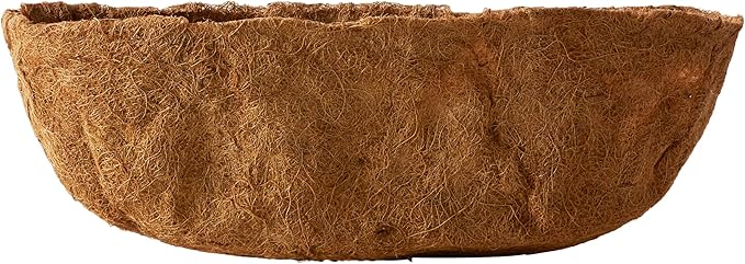 Bosmere Pre-Formed Coco Liner with Soil Moist – 24-Inch Replacement Liner for Window Boxes & Hanging Baskets