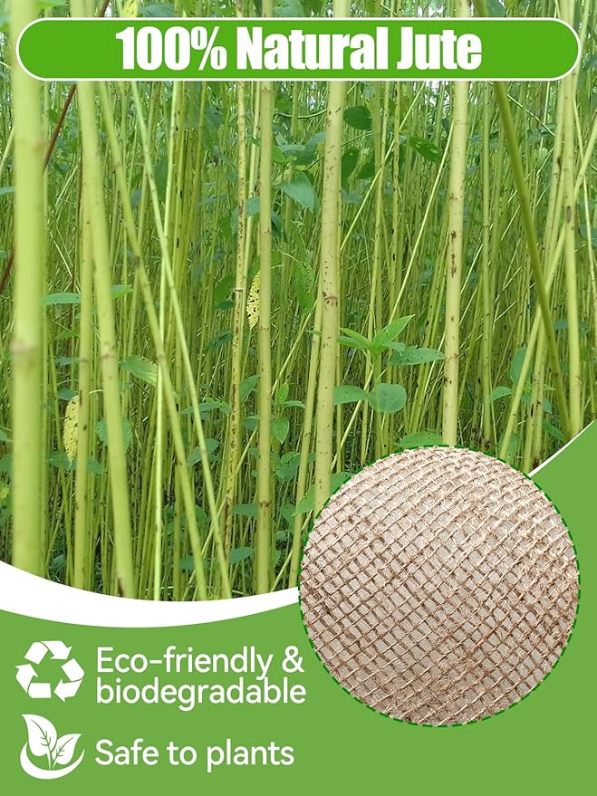 ANPHSIN 15ftx40in Natural Burlap Plant Covers Freeze Protection - Winter Frost Blankets Cloth Fabric Roll for Outdoor Bushes Trees Potted Plants Cold Weather