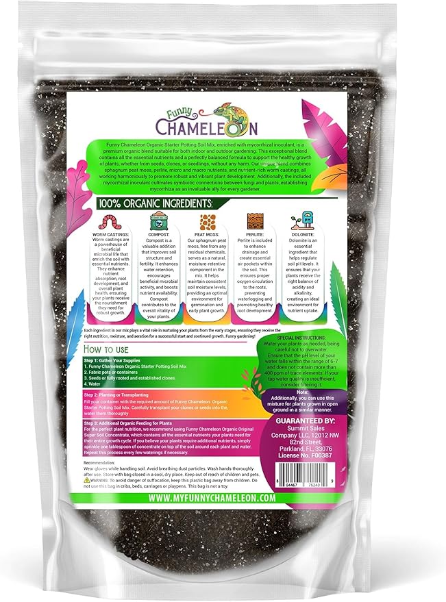 Organic Seed Starter Soil – Seed Starting Mix with Mycorrhizal Fungi – Natural Root Stimulator – Potting Soil for Vegetables and Herbs (5 QUARTS)