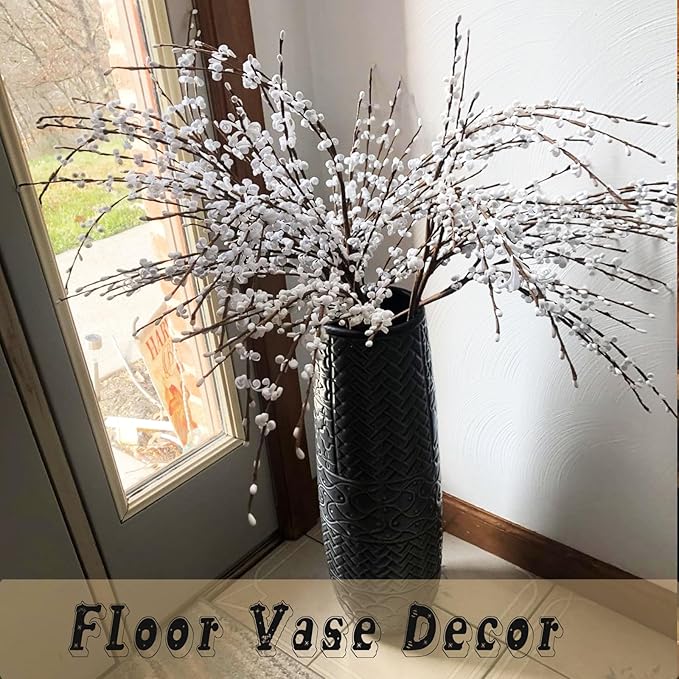 10Pcs 29.5'' Faux Jasmine Artificial Flowers White Flowers Tall White Floral Branches Stem for Home Wedding Vase Filler Party DIY Decoration