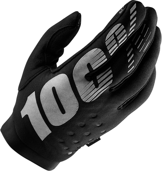 100% BRISKER Cold Weather Motocross & Mountain Bike Gloves - Warm Winter MTB & MX Powersport Racing Protective Gear