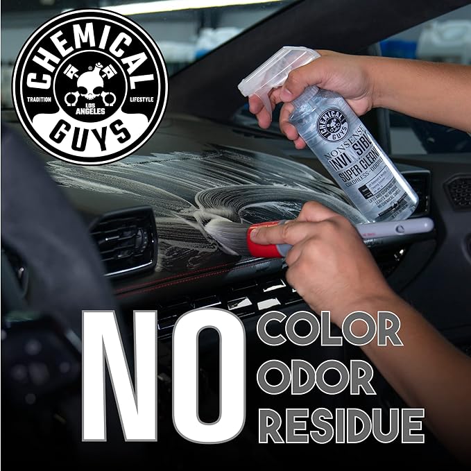 Chemical Guys Nonsense Colorless & Odorless All Surface Cleaner - Interior Cleaner, Safe for Vinyl, Rubber, Plastic, Carpet, and Upholstery, pH Balanced, Residue-Free, Unscented, 1 Gallon (128 fl oz)