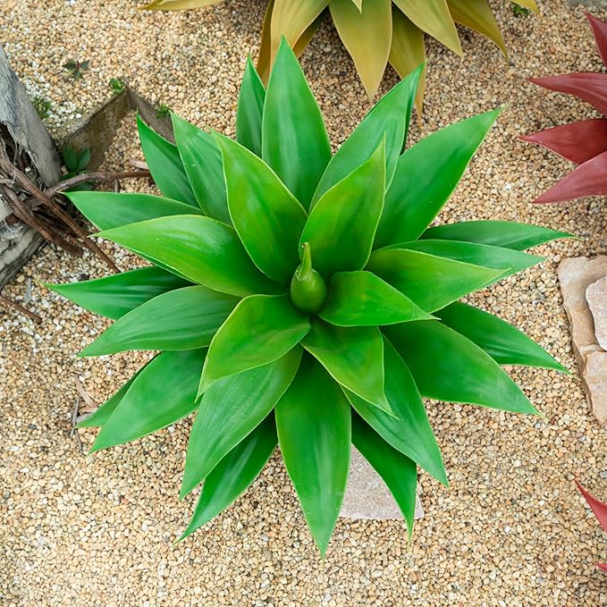 22' Artificial Plant,Artificial Agave Plants,Faux Plants for Outdoors,Artificial Plant Outdoor,Large Uv Resistant Fake Agave Planters for Indoor and Outdoor Decorating (1PCS)