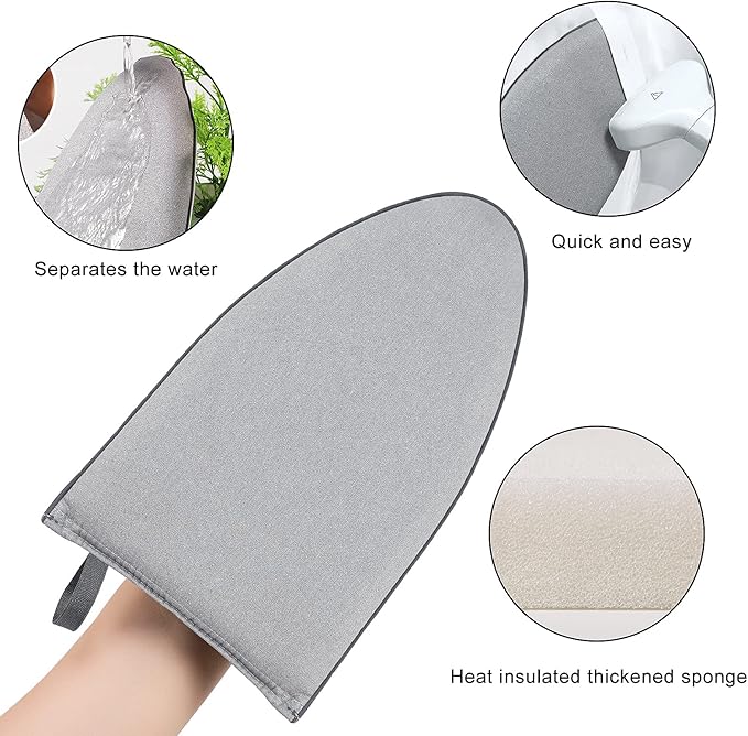 CINPIUK Garment Steamer Ironing Gloves Anti Steam Glove Heat Resistant Garment Steamer Mitt, Garment Steam Accessories for Clothes