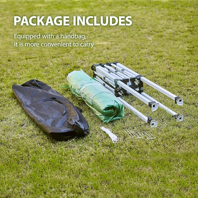 47”x 69”x 104”Walk in Instant Pop-up Greenhouse,Indoor Outdoor Gardening Green House, Roll-Up Zipper Doors and Side Windows Mesh Windows, Thickened PE Cover & Heavy Duty Steel Frame, Green