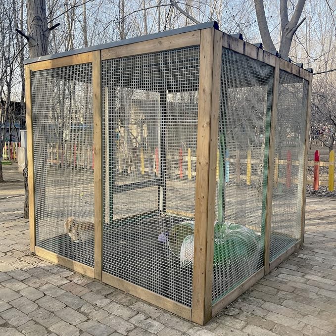 Hardware Cloth 1/2 inch Mesh 72" x 50' 19 Gauge, Hot-Dip Galvanized After Welding, Wire Mesh Roll Chicken Wire Fencing Gopher Wire Tree Guard Welded Wire Fencing Chicken Wire Cloth &Wire Mesh