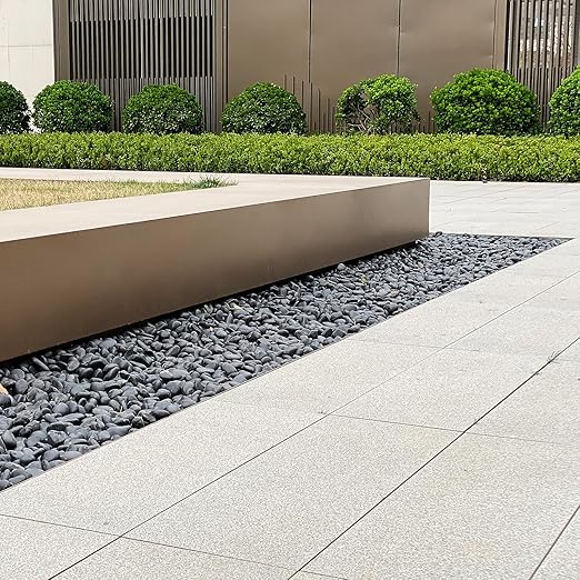 GreenVibe River Rocks for Landscaping, 40lbs Black Pebbles for Indoor Plants, 1-2 Inch Decorative Rocks for Planters, High Polished Stones for Vase Filler Fish Tank Garden