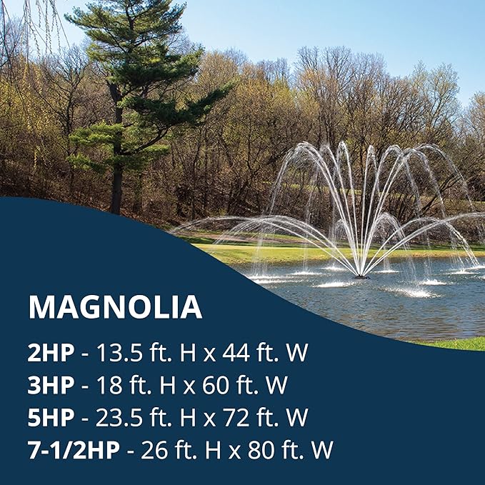 Kasco J Series 2, 3, 5 & 7-1/2 HP Magnolia Premium Fountain Nozzles Only (Fountain Not Included)