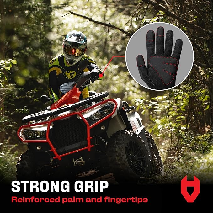 NoCry Tactical Gloves for Men with Flexible Knuckle Guards – Durable Design with Reinforced Palms and Stitching – Perfect Combat Gear with Touchscreen Compatible Fingers