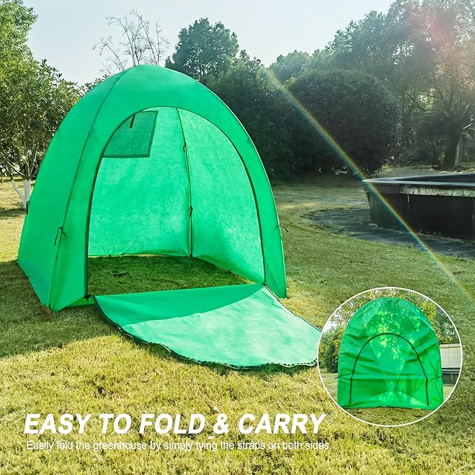 59″*59″*60″ Large Winter Plant Warm Covers with Air Hole for Raised Bed- Warm Tent Freeze Protection Humidity Domes for Germination, Seedling Propagation Protecting Plants from AnimalsV 2PCS