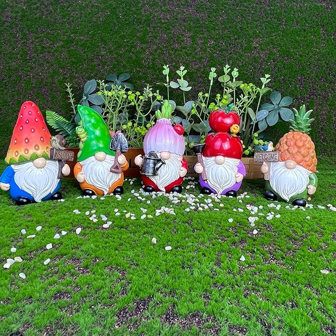 Tomato Gnomes Decorations Decor Gifts Garden Statue for Home Figurines