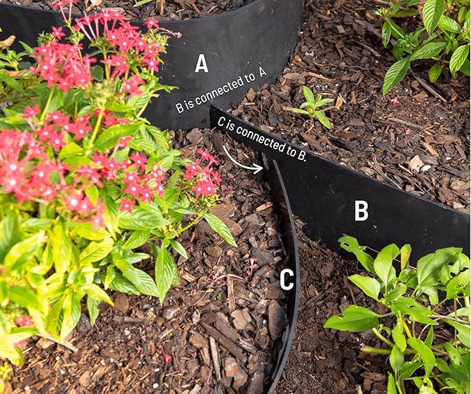 Dirt Locker Erosion Control Hillside Planters, 25-Pack-Black—DIY-Raised Garden Bed Terracing Kit for Mild Slopes, 10°-24°-Geogrid Water Retention Planting Stabilizer-Retaining Wall Compatible