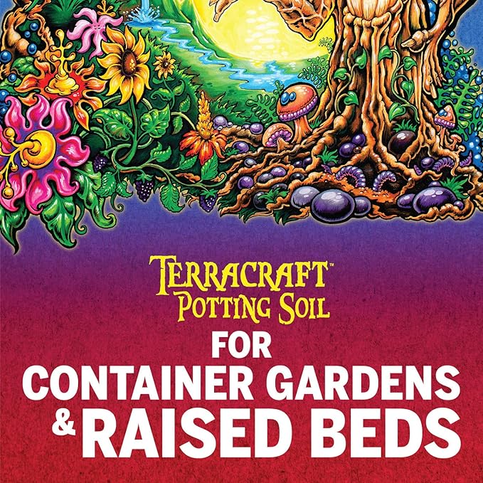 Mother Earth Products Mother Earth Terracraft Potting Soil with Peat Moss, Perlite, and Earthworm Castings, For Outdoor and Indoor Plants, 2 cu. ft.