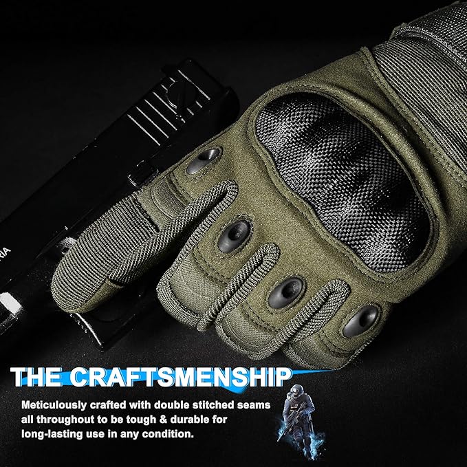 WTACTFUL Tactical Gloves for Men Touchscreen Airsoft Paintball Motorcycle Gloves