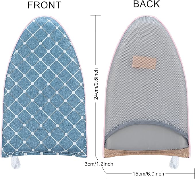 CINPIUK Garment Steamer Ironing Gloves Anti Steam Glove Heat Resistant Garment Steamer Mitt, Garment Steam Accessories for Clothes，Blue, 2PCS