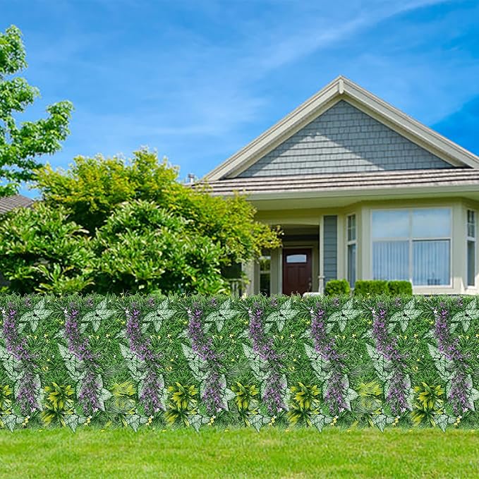 Yangrass Artificial Grass Wall Backdrop Panels, 20''x40'' 6pcs Boxwood Hedge Panels Privacy Screen with UV Protection, Fake Greenery Wall Panels Decor for Garden Indoor Outdoor