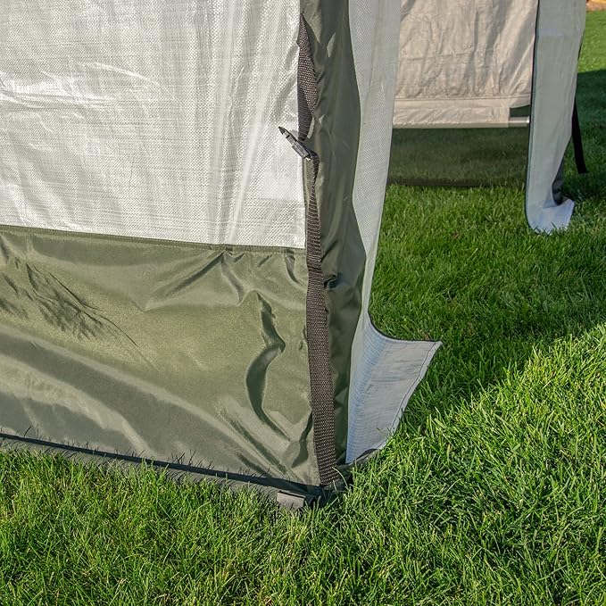Miracle-GRO 6' x 6' x 6' All-Season Indoor/Outdoor Backyard Garden Greenhouse and Compact Waterproof Plant Shelter, Translucent