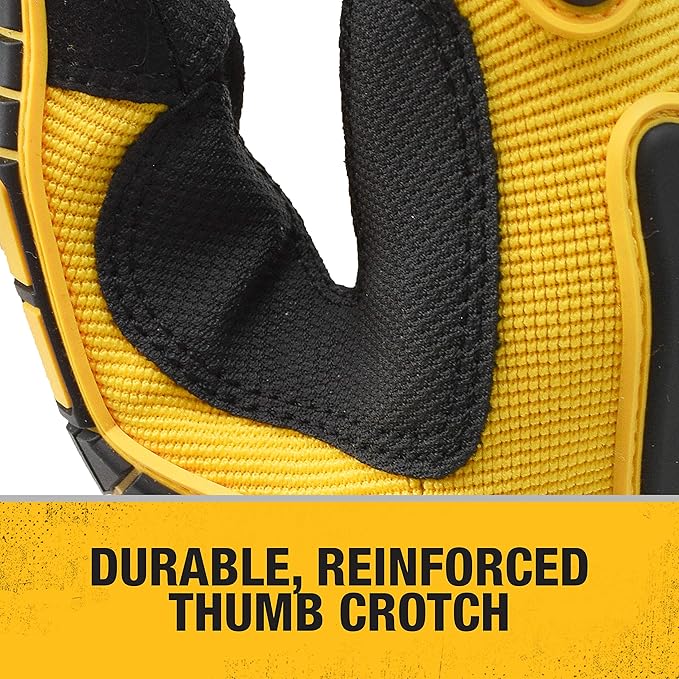 DEWALT DPG781 Performance Mechanic Work Glove with TPR Impact Protection and Anti-Slip Grip - Medium (1 Pair)