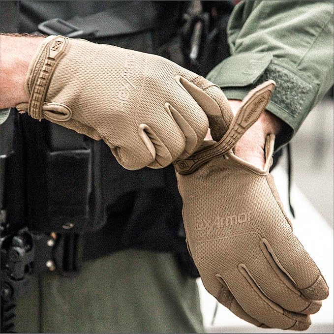 HexArmor Law Enforcement Search Safety Tactical Work Gloves, HexBlue 2132 Series