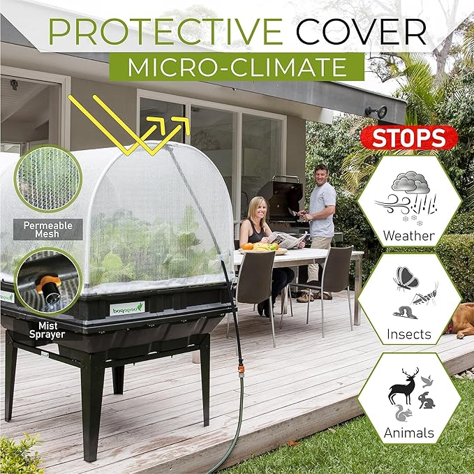 Vegepod - Raised Garden Bed - Self Watering Container Garden Kit with Protective Cover, Easily Elevated to Waist Height, 5 Years Warranty (Large)