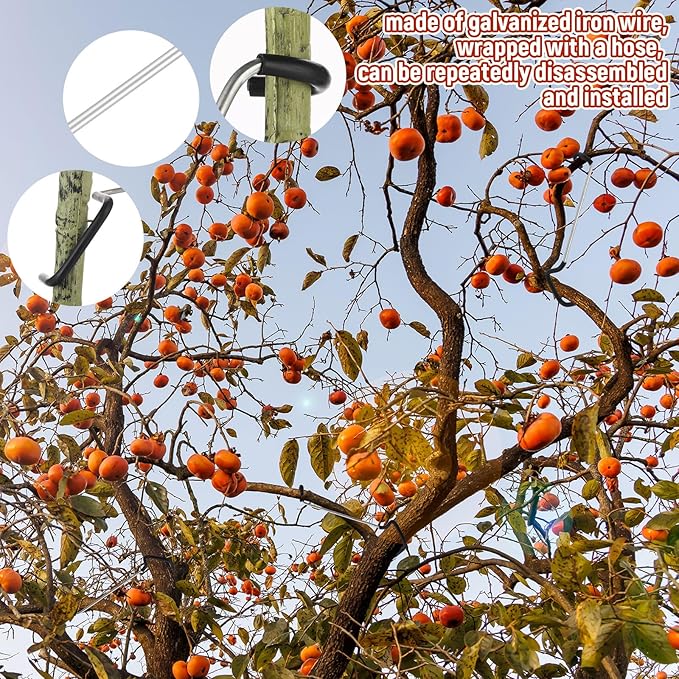 25 Pcs Fruit Trees Limb Spreader 7 Inch Tree Branch Puller Spreader with Plastic Hose Wrapped, Spreading Crotch Open Angles Branches Support Bending Tool for Shaping Seedlings Flowers