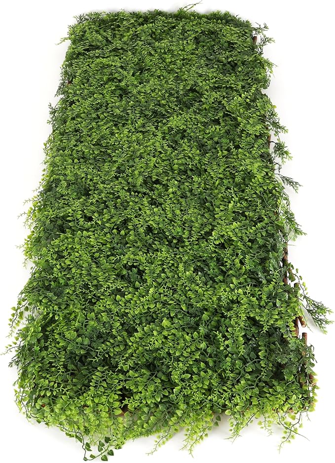 3rd Street Inn™ Leaf Trellis - Bamboo Greenery Panel - Boxwood and Ivy Privacy Fence Substitute - DIY Flexible Fencing (4, Juniper)