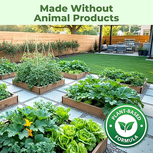 Vegan Fertilizer for Vegetable Gardens, Works Great for All Types of Plants, Liquid Fertilizer by TPS Plant Foods, 32 oz (1 Quart)