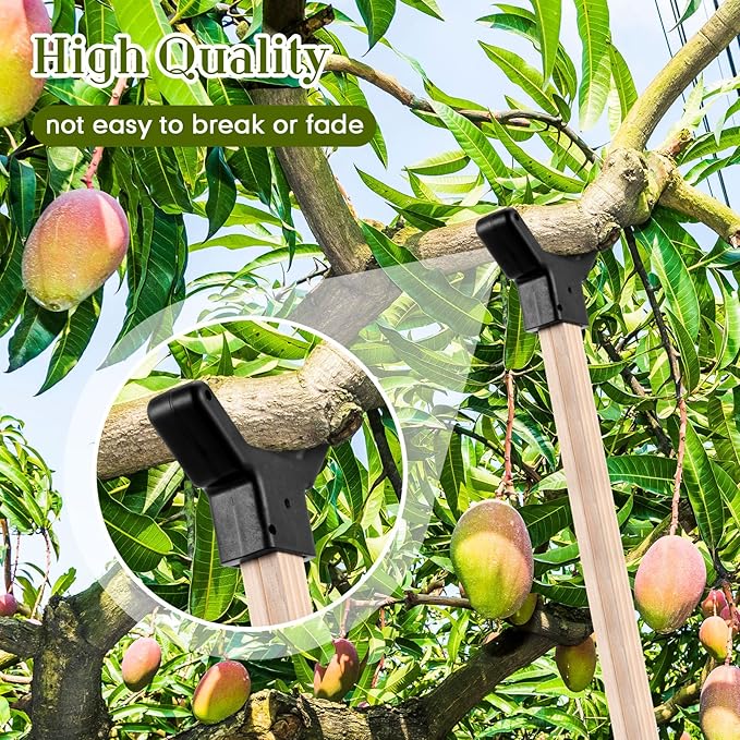 Yungyan 16 Pcs Tree Support, Plastic Fruit Tree Branch Support Device Tree Brace Prevent Them from Breaking for Vineyards Ornamental Gardens Orchards Fits on Standard 1.57 x 1.57 Inch Lumber (Grey)