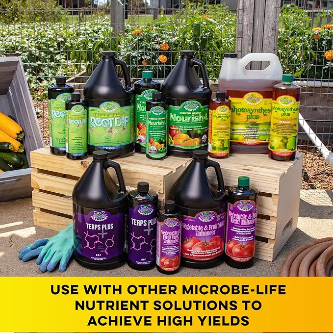 Microbe Life Hydroponics Premium Photosynthesis Plus to Grow Fruits, Vegetables, and Herbs, The Best Professional Big Bud Grow, Use with Any Feeding Systems Including Hydroponics or Soil, 5 Gallons