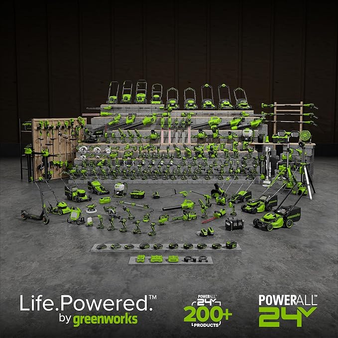 Greenworks 24V 8" Cordless Polesaw (Great For Pruning and Trimming Branches / 200+ Compatible Tools), Tool Only