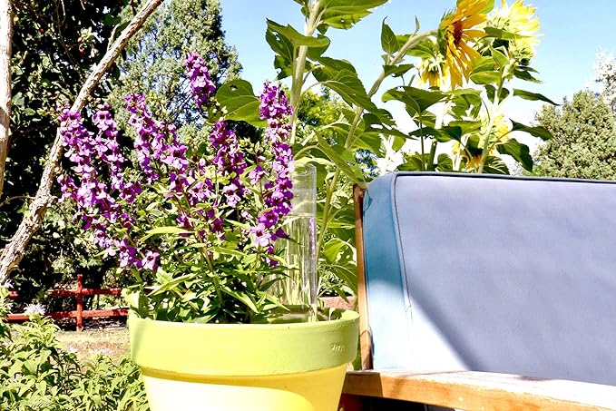 Blumat Plant Watering Device - Easy Self Watering Planter Insert for Indoor Plants - Bottle Adapter - Prevents Overwatering and Underwatering for Healthy Growth - 3 Pack