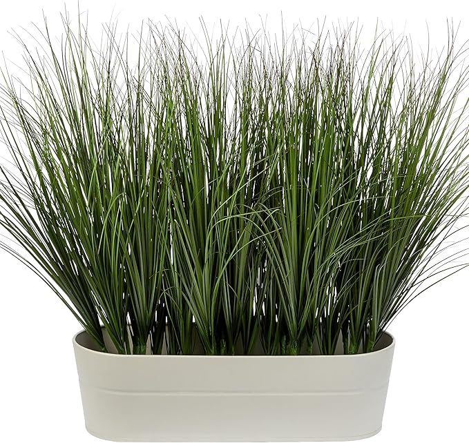Uqueeten 48PCS Fake Plants Artificial Wheat Grass Greenery Plastic Plants Fake Grass Artificial Plants for Outdoor Decor Artificial Grass Plant with Greenery Stems for Indoor Home Decoration 26.4"