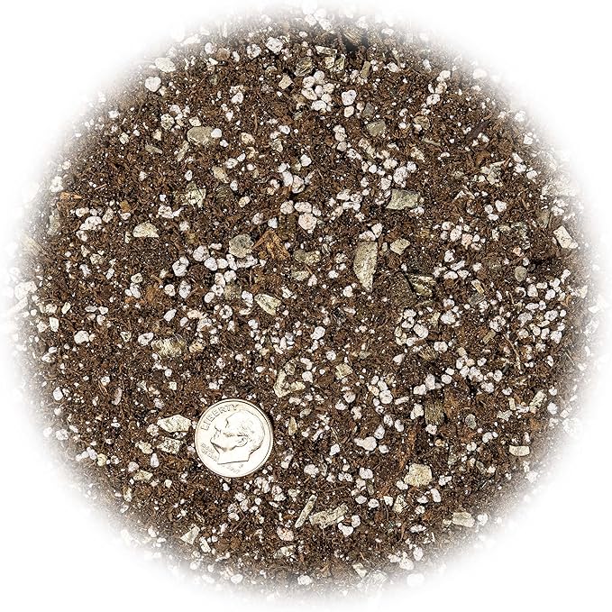 Premium African Violets and Gesneriad Premium Soil Mix by Gardenera - Horticultural Perlite (25%) + Vermiculite (25%) + Sphagnum Peat Moss (50%) - Made in USA - (5 Quart Bag)
