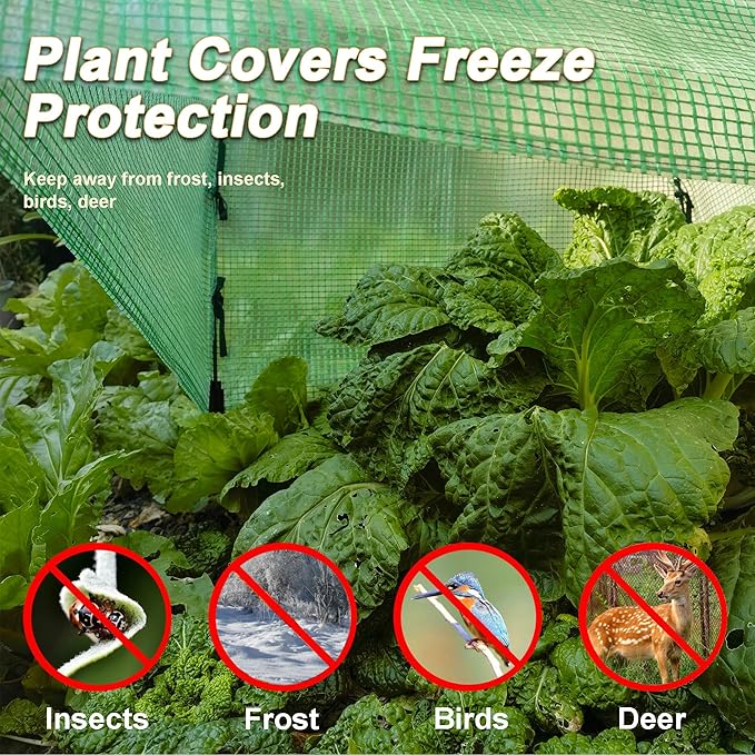 36″*36″*35.5″ Mini Greenhouse Winter Plant Warm Covers - Raised Bed Cover for Seed Starting, Warm Tent Freeze Protection Humidity Domes for Gardening & Winter Shelter and Protecting Plants 2pcs
