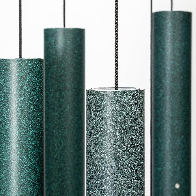 Corinthian Bells by Wind River – 56 inch Green Wind Chime for Patio, Backyard, Garden, and Outdoor Decor (Aluminum Chime) Made in The USA