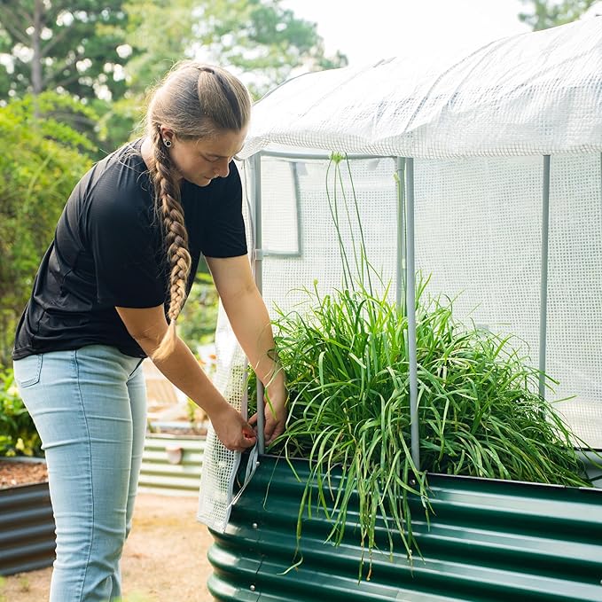 Vego garden Frost Greenhouse Cover System for 3.5' x 6.5' (9 in 1) Garden Bed (Garden Bed not Included)