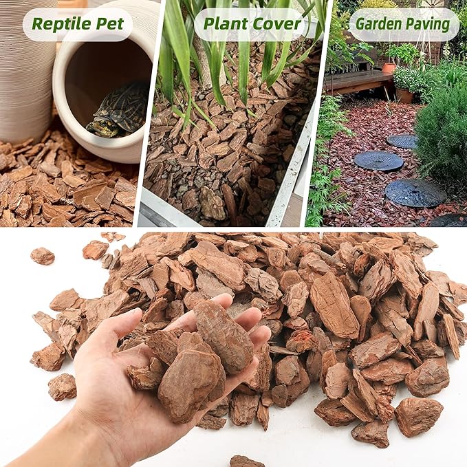 18 Quart Organic Big Size Orchid Bark for Plants, Root Development of Orchid Plants and Garden Soil Amendment…
