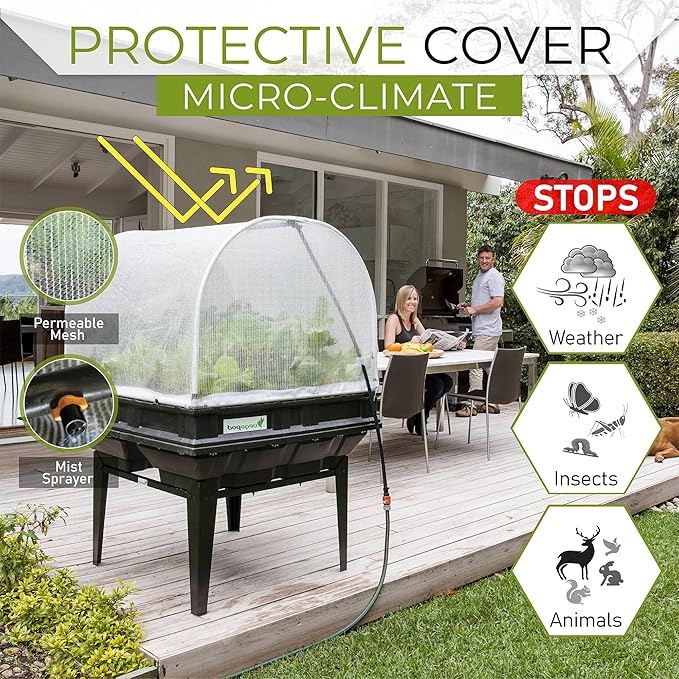 Vegepod - Raised Garden Bed - Self Watering Container Garden Kit with Protective Cover, Easily Elevated to Waist Height, 5 Years Warranty (Medium)
