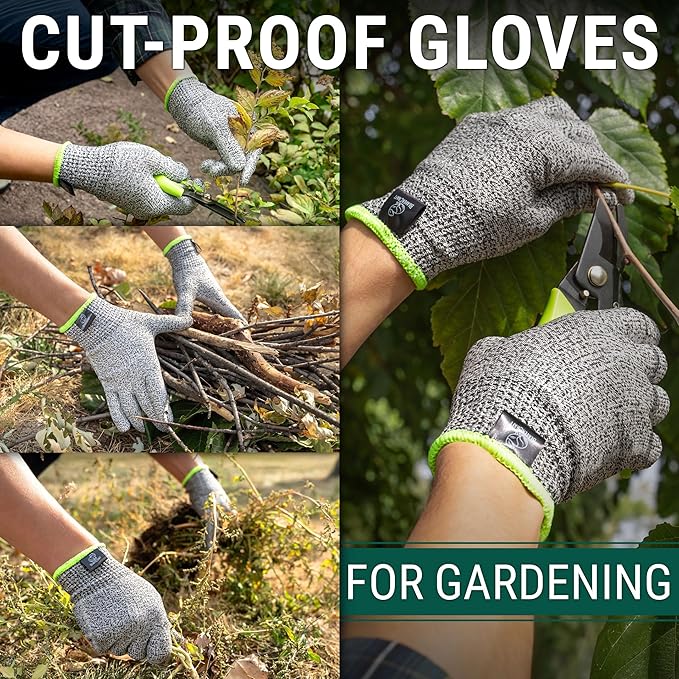 BeaverCraft Wood Carving Gloves CRG - Cutting Cut Resistant Gloves Level 5 for Whittling, Woodworking, Food Prep