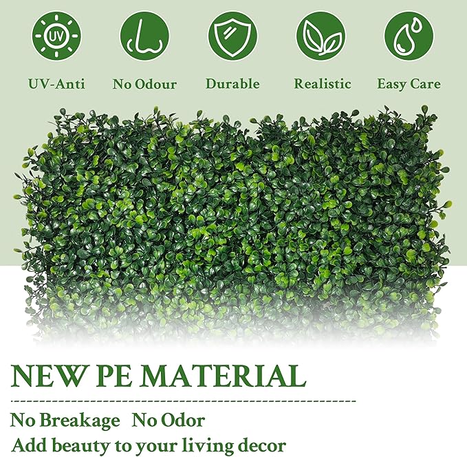 DOPGIB Artificial Ivy Privacy Fence Screen: 60"x 140" (58.5 SQFT) 4-Layer Leaf UV-Anti Faux Greenery Boxwood Backdrop Ivy Vine Leaf Panels for Outdoor, Indoor, Garden, Backyard and Decor