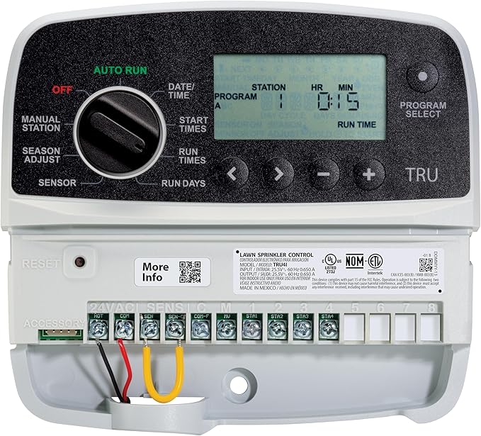 Rain Bird TRU4I Program-Based Indoor Irrigation Controller/Timer, WiFi Ready, 4-Zone/Station