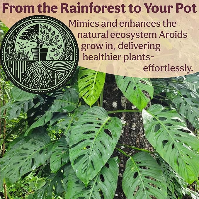 Grow Queen Craft Aroid Potting Mix- Elite Alocasia, Philodendron, Monstera Soil Mix, Chunky, Well Draining Potting Soil for Indoor Plants, All Tropical Plants & Houseplants, Peat Free 12QT
