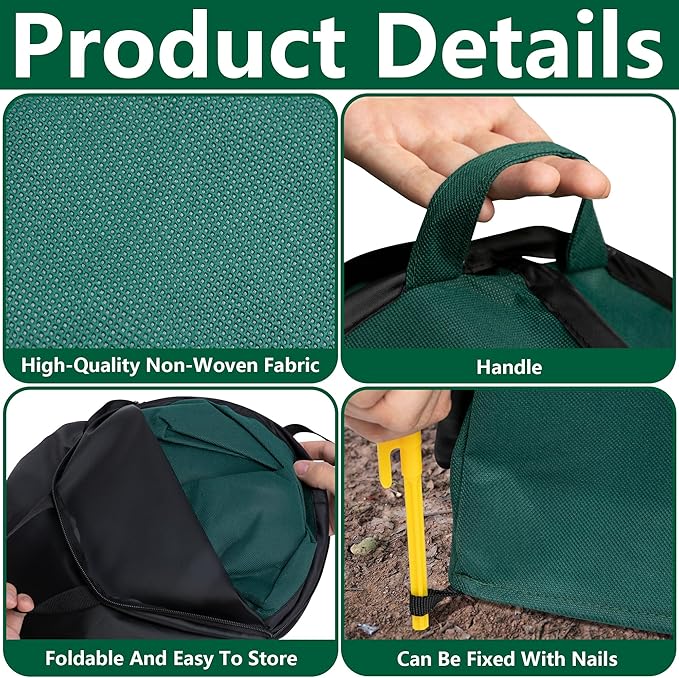 2 Pcs Pop Up Shrub Covers Frost Protection Tent, 38" x 36" x 36" Winter Plant Cover Freeze Protection, Warm Garden Plant Protector Tent for Protecting Outdoor Shrub Fruit Potted Plants from Snow & Ice