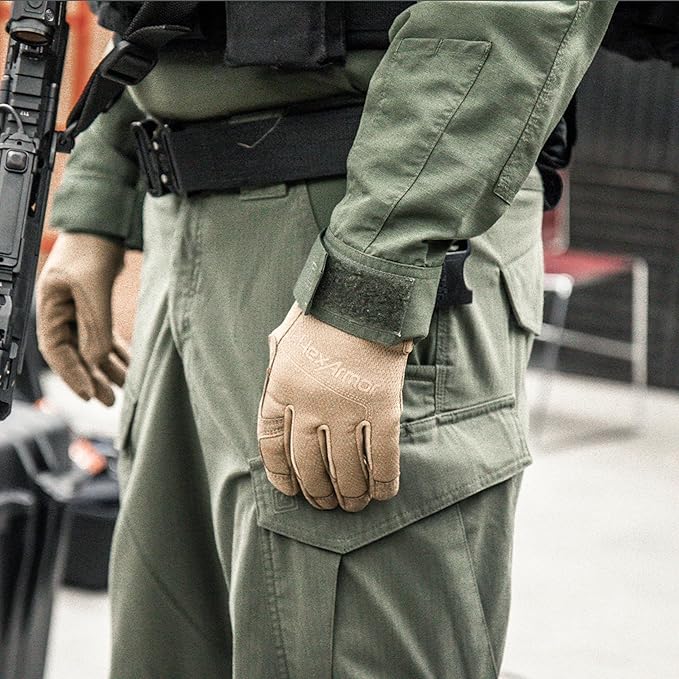 HexArmor Law Enforcement Search Safety Tactical Work Gloves, HexBlue 2132 Series