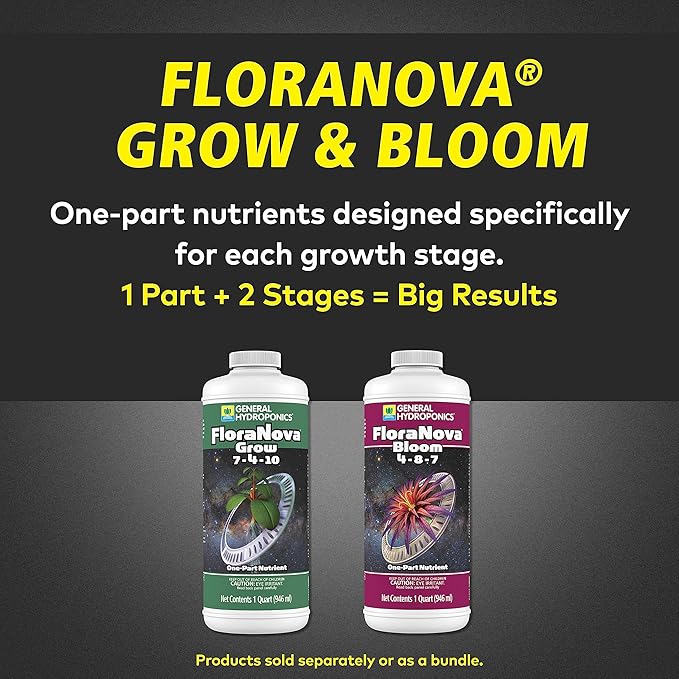 General Hydroponics GH1632 Flora Nova Bloom, Quart, 1